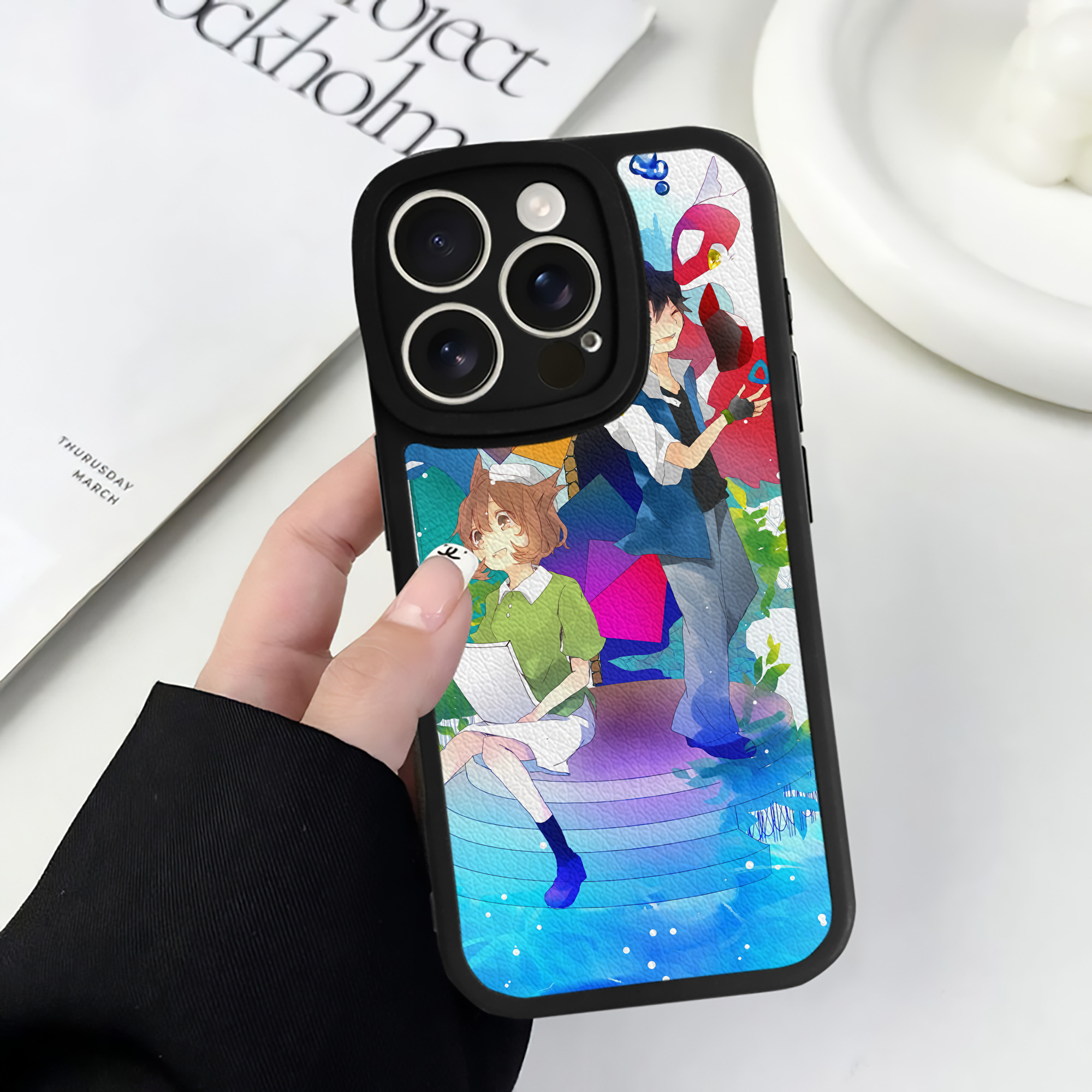 （画像用） ポケットモンスター Pokémon 【iPhone 16シリーズ対応】シリコンスマホケース（レザー調） 材質：シリコン